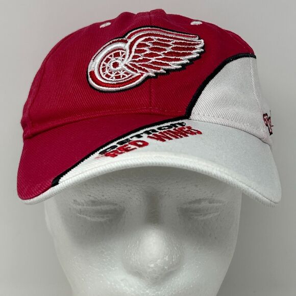 Detroit Red Wings Hat Baseball Cap NHL Ice Hockey 6 Panel Strapback Fan Favorite - Picture 2 of 11
